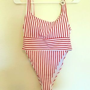 NWT Forever21 high-cut one-piece swimsuit